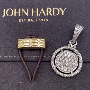 John Hardy Diamond Silver Naga Pendant